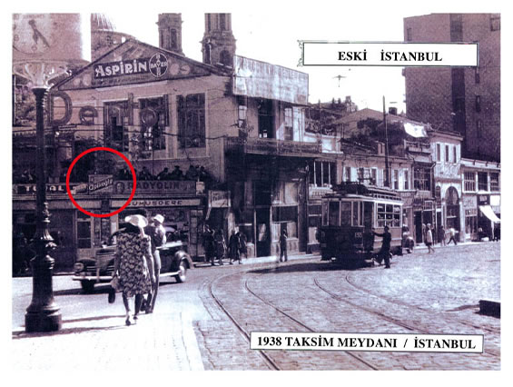 Apikoğlu 1938 Taksim Meydanı Tarihi Görseli