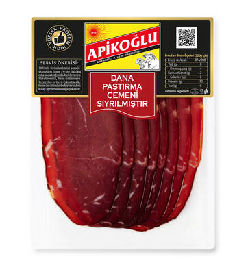Çemeni Sıyrılmış Dilimli Dana Pastırma 70 Gr.